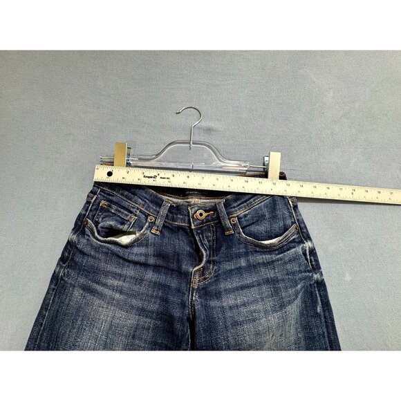 Lucky Brand Sienna Cigarette Jeans Low Rise Stone Wash Denim Blue Women SZ 00/24 - Picture 8 of 10
